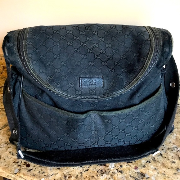 Gucci original monogram canvas diaper bag. - Picture 1 of 10